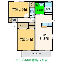 ハミングタウンⅠの物件間取画像